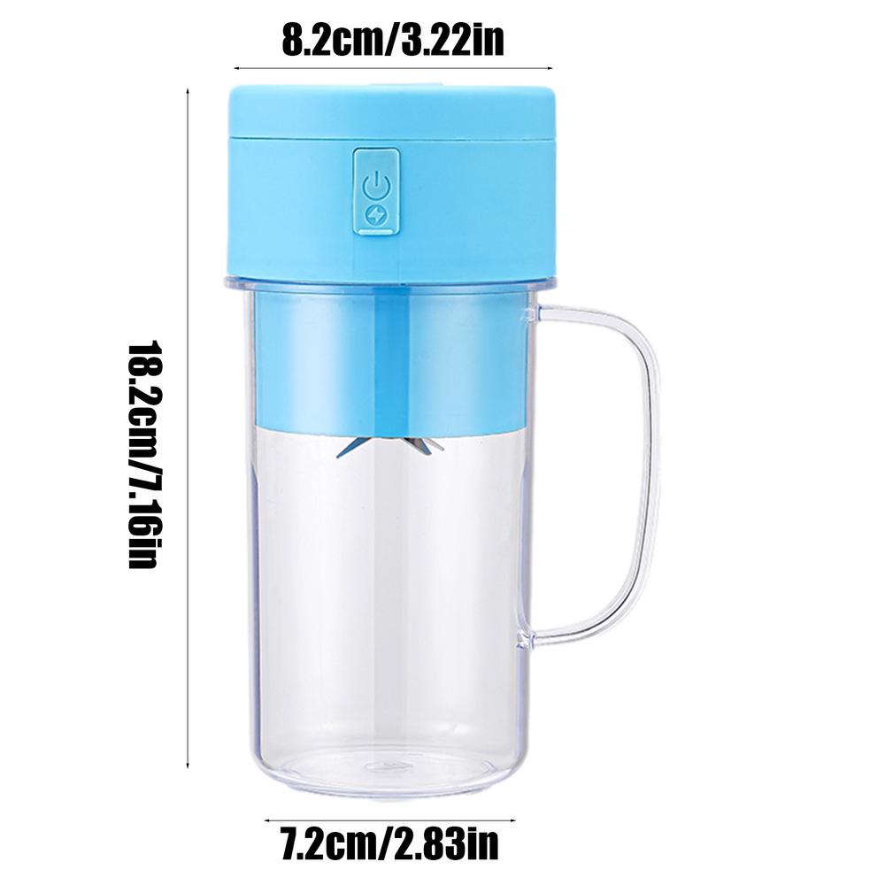 Mini Straw Juice Cup USB Rechargeable Multifunctional Portable Fruit and Vegetable Wireless Juicer Smoothie Blender