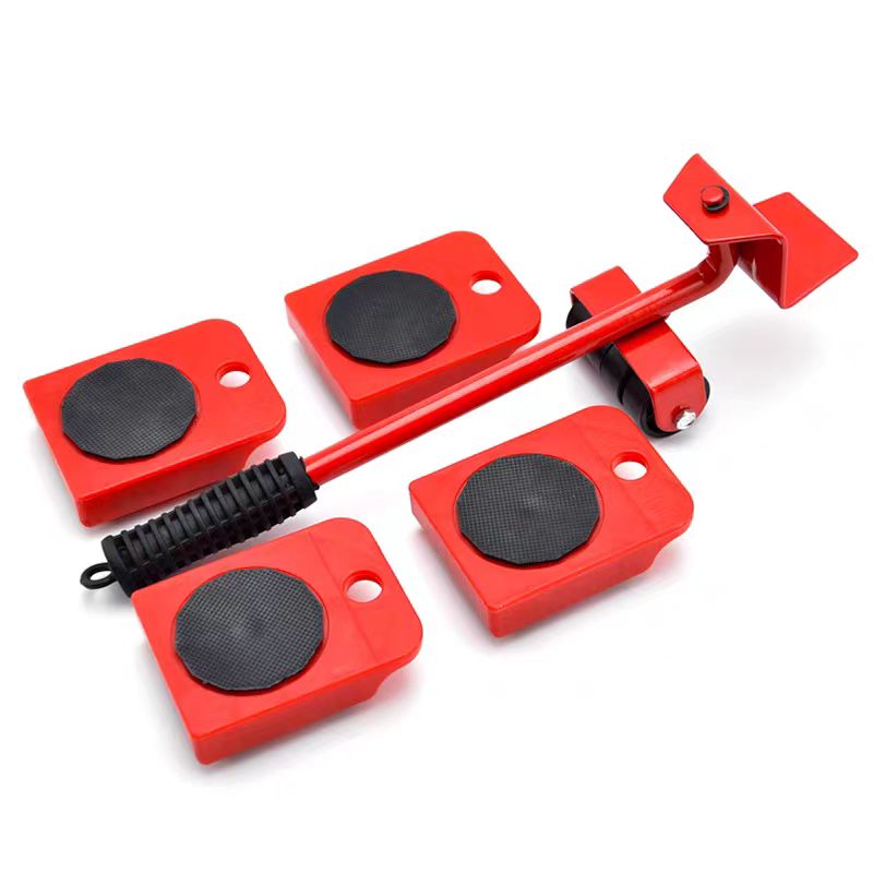 New Professional Furniture Mover Tool Set Heavy Stuffs Transport Lifter Wheeled Mover Roller with Wheel Bar Moving Hand Device